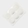 Egg stand porcelain Magistro "Blanche", 18 × 13 cm, white color