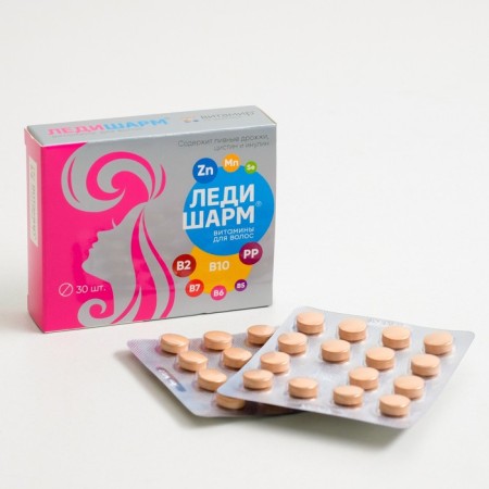 LadySharm, hair vitamins, 30 tablets