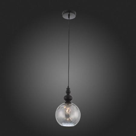 STL LUCE Sus. SL374.413.01. Bacineto. 1x40 W, E27, 20x20x28 cm, black color-2