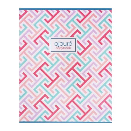 Notebook of 48 sheets in a cage, "patterns", cover covering cardboard, mix-3