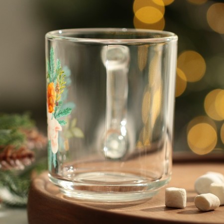 New Year! Glass glass "New Year's bouquet", 200 ml-2