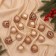 Set of balls plastic D-4 cm, 16 pcs "Cheal Patterns" Gold