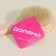 Massage brush for the body of the share, with a pen, natural bristles