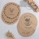 A set of napkins Ethel "Soul cuisine"- 4pcs. D38, jute