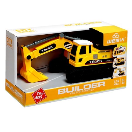 Excavator "Builder", 1:16, light, sound, inertia-6