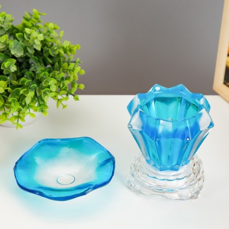 Armarine "Aquamarine" GU9 blue dimmer 11x11x11.5cm Risalux-5