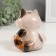 Souvenir Ceramics "Gray cat with spotted ears" 7.7x9.2 cm
