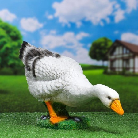Garden figure "Goose neck down" 50x18x30cm-3