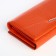 Women's wallet on a magnet, orange color
