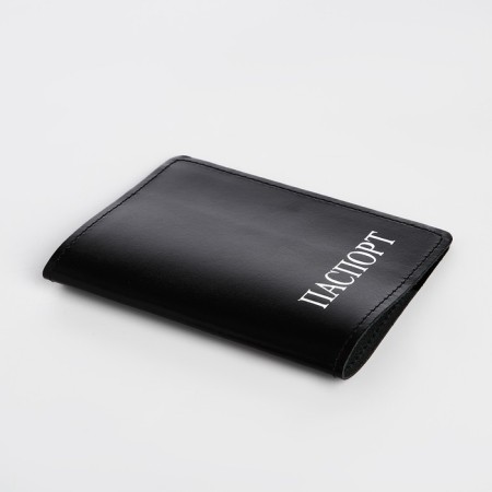 Cover for passport, black color-2