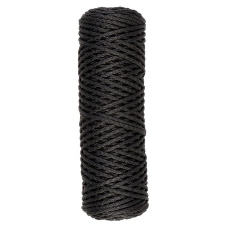 Knitting cord "Classic" without a core 100% polyester width 4mm 100m (t.-gray)-2