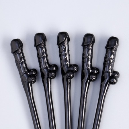 Tubes "Bacheloretteun", plastic, black, 5 pieces-1