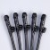 Tubes "Bacheloretteun", plastic, black, 5 pieces