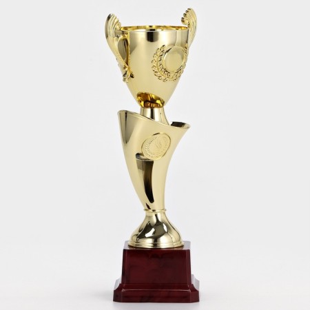 Cup of 097V, award figure, gold, plastic stand, 26 x 10 x 7.5 cm.-3