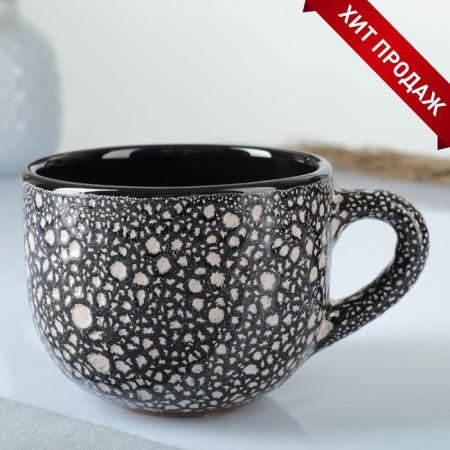 Mug "Tea" 0.5l / 12x7.5cm, marble