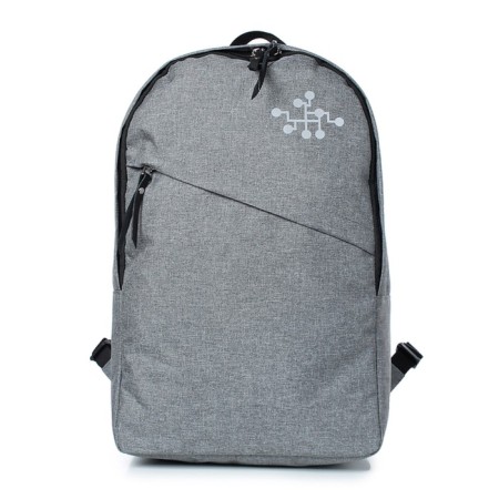 The backpack is youth, synthetic fabric, 275x425x130 cm, gray St.-1