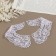 Collar sewing, guipyur, 21 × 6 cm, white color