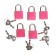 Lacking with a key for the casket metal, plastic set 5 pcs C286 3.1x1.9 cm
