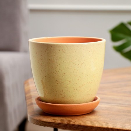 Flower pot 1l yellow