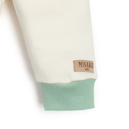 Kidsa (sweatshirt, trousers) minku, green/ecrew, height 62-68 cm-9