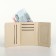 Women's wallet on the button, white color