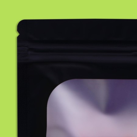 SIP-LOK package with a window, with Euroslot, black, 16 x 24 cm-1