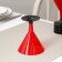 Martini glass plastic disposable "Crystal", 150 ml, 6 pcs in packaging, red color