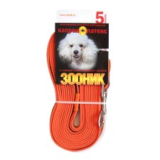Kaponnoye Zononic leash with double latex thread, 5 m x 1.5 cm, orange