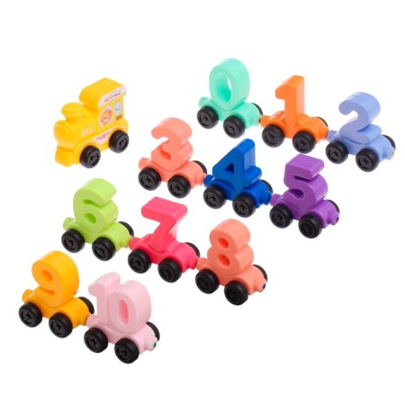 The steam locomotive "numerical train", we learn to count, 11 digits on magnets-7