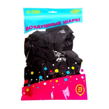 Shar Latex 12 "Liberties", male, 1 tbsp., Set 25 pcs, black color-2