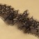 Lace cilia, 75 mm × 9 ± 0.5 m, in Bobin 3 pcs 3 m, black color