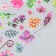 Stick plastic volumetric "flowers" mix 14.5x26 cm
