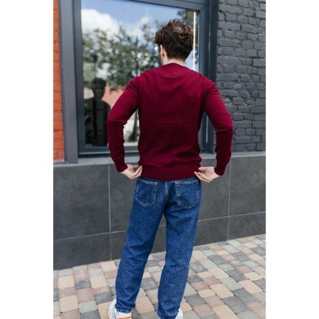 Jumper male ise, size 56, burgundy color-6
