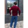 Jumper male ise, size 56, burgundy color