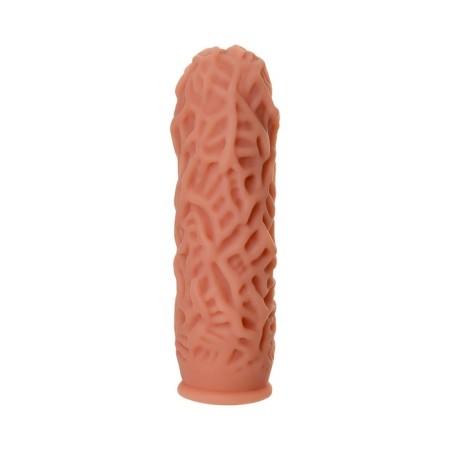 Kokos nozzle with additional stimulation, realistic, TPE, bodily, 12.7 cm-1