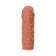 Kokos nozzle with additional stimulation, realistic, TPE, bodily, 12.7 cm