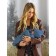 Knitted Knot Killed with a cap Amarobaby Pure Love Tot, height 62 cm, blue color