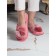 Women's slippers, size 37-38, pink color