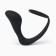 Anal plug with an erective ring, prostate stimulator, software, silicone, black