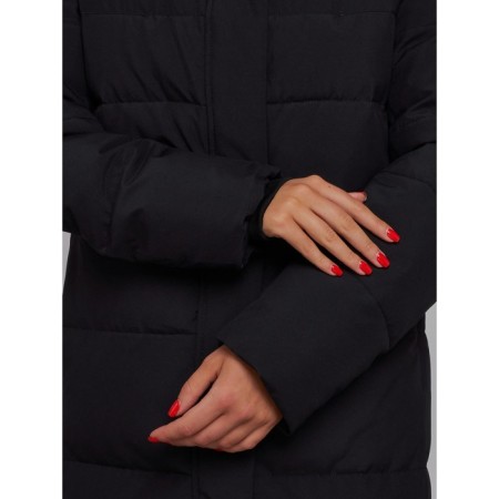 Coat insulated winter female, size 42, black color-15