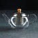 Glass teapot "Eple", 600 ml, with metal sieve