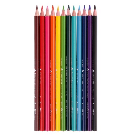 Pencils of 12 Easycolor flowers in a metal box with a spoke-2