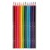 Pencils of 12 Easycolor flowers in a metal box with a spoke
