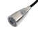 Kitchen mixer Zein Z1752, stainless steel, with a sliding watering can, 2 modes, color satin