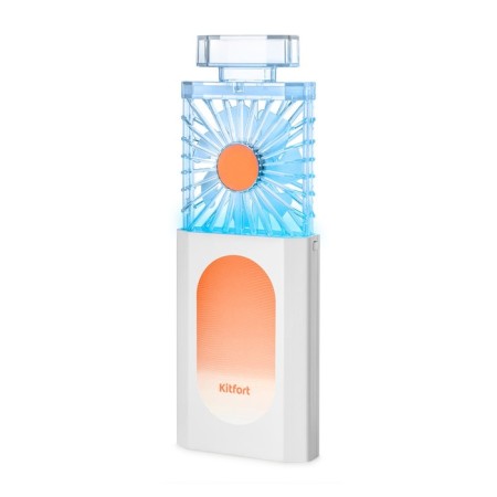 KITFORT KT-406-3 fan, 2.1 W, 1 mode, white-orange