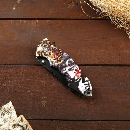 Folding "Tiger" knife 19.5cm, blade 85mm/1.2mm, mix-12