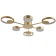 Causteen with PDU 2301/6GD LED 120W 3000-6000K gold 75x75x8 cm Bayerlux