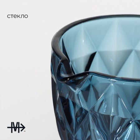 Glass Glass Magistro "Cruise", 1.1 l, blue color-1