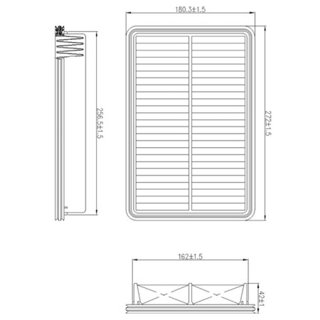 Air filter Totachi Ta-2257-1
