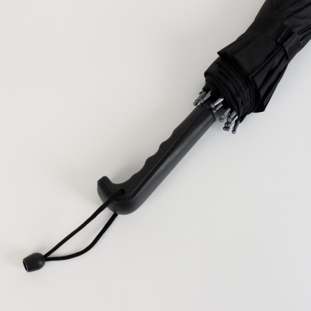 Umbrella - semi -automatic cane "plain", 16 knitting needles, r = 48 cm, black color-6